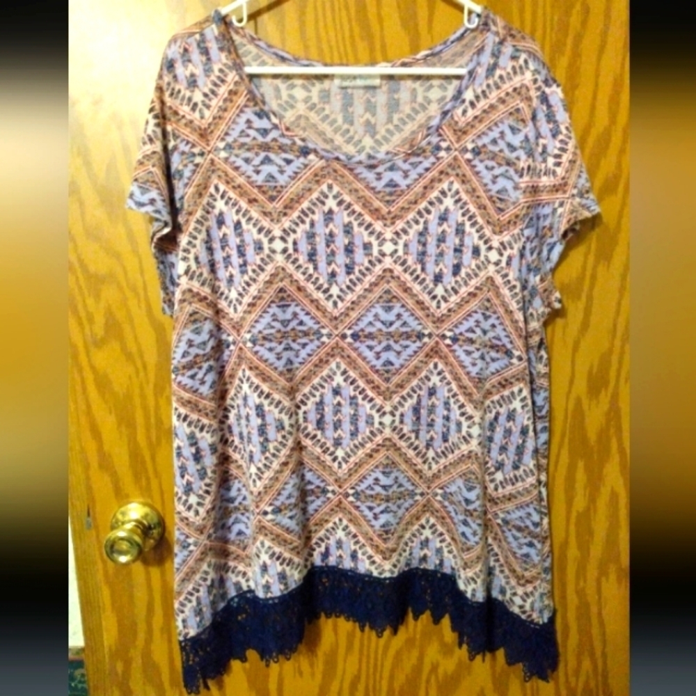 Aztec Lightweight Summer Sweater Top
